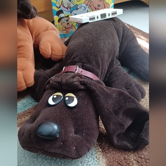 Vintage 80s Pound Puppies 3 Dog 1985 Plush Set & Read Along Book & Cassette - Picture 8 of 14